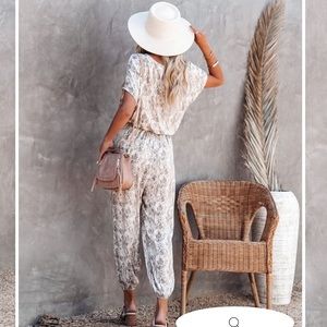 shimmer jumpsuit with pockets!